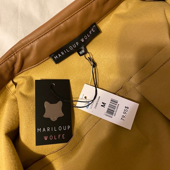 SAN FRANCISCO leather button jacket/dress - Picture 5 of 9